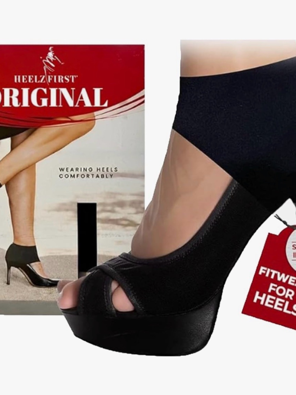 HEELZFIRST Original Black Heel Covers
